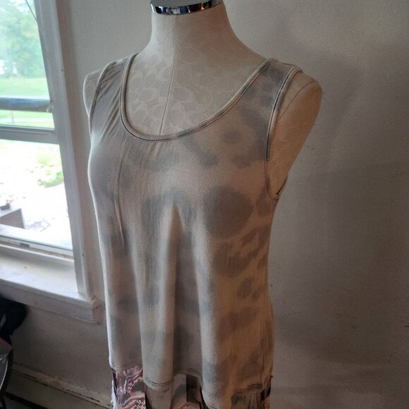 The Shabby Tree Tie Dye Lace Trim Tank Top Women's Size XL - Picture 4 of 5